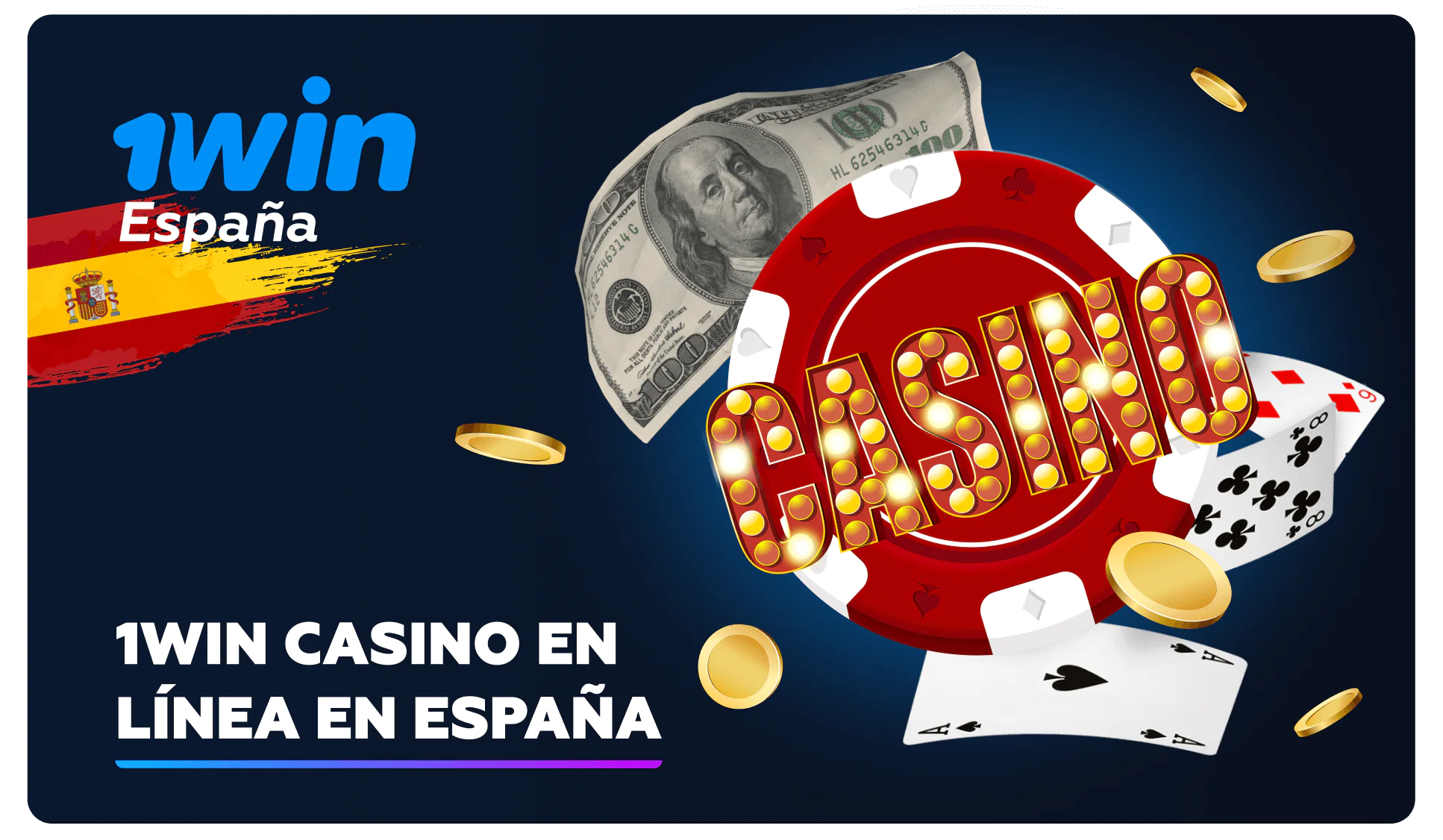 1win bonificación de casino en línea en españa