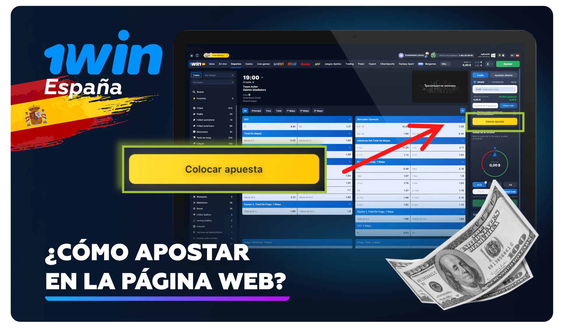 Guía para apostar en la 1win página web