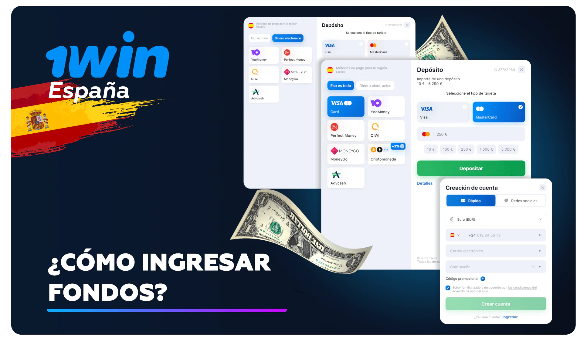 Instrucciones para recargar una cuenta