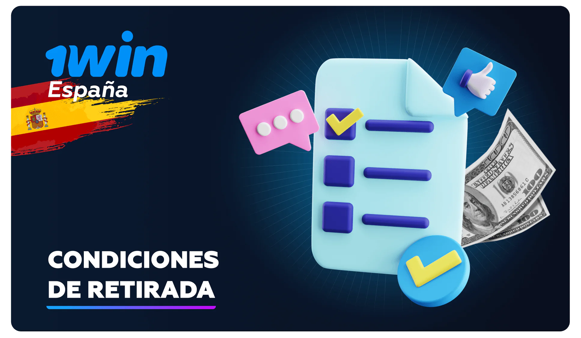 1win condiciones de retirada