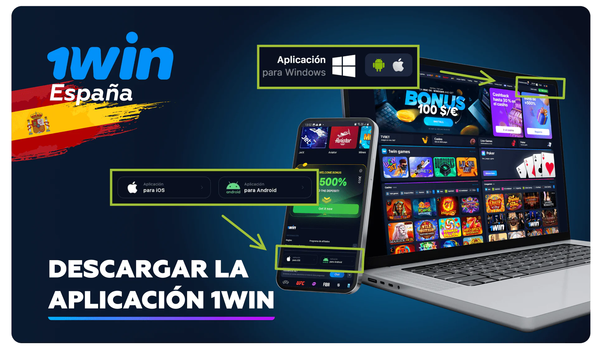 1win descarga de la oficial de 1win aplicación