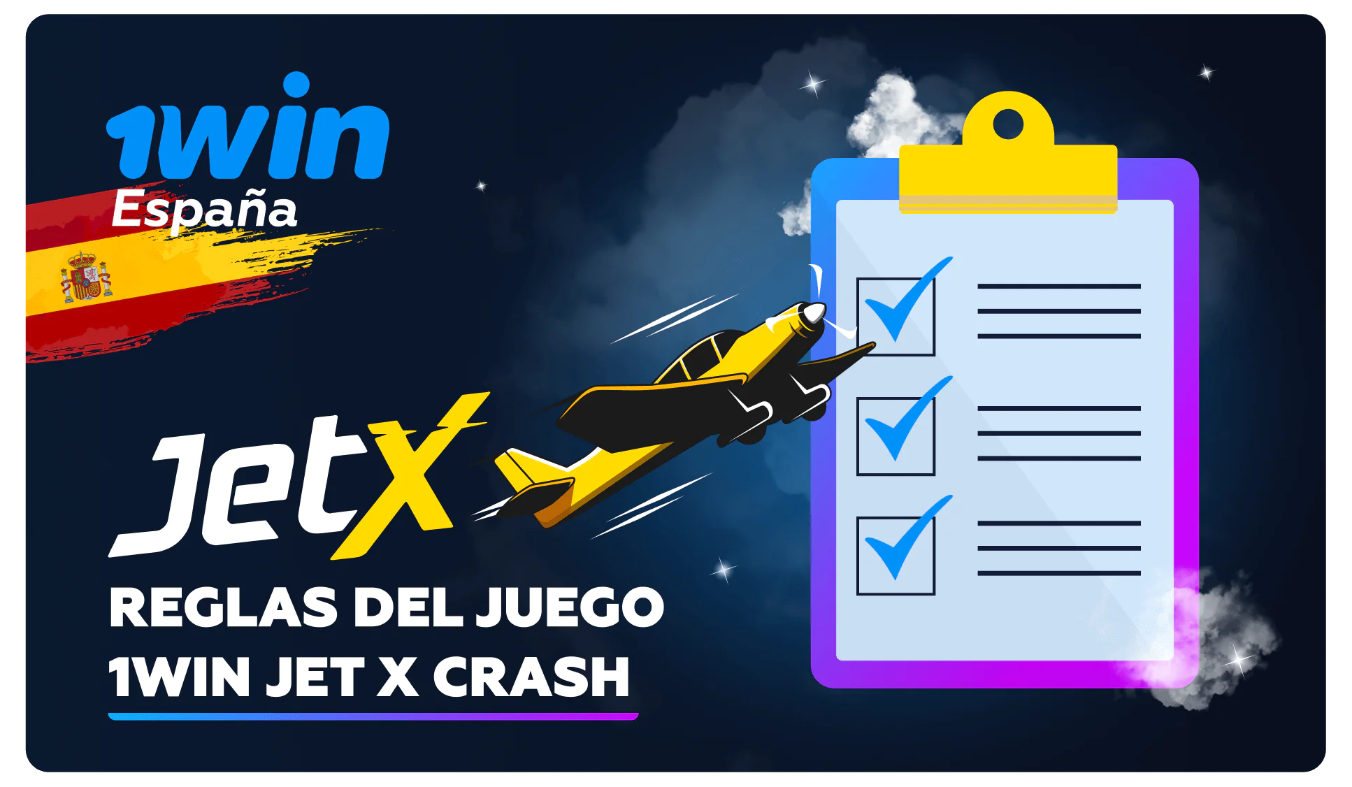 Las reglas del juego 1win JetX crash