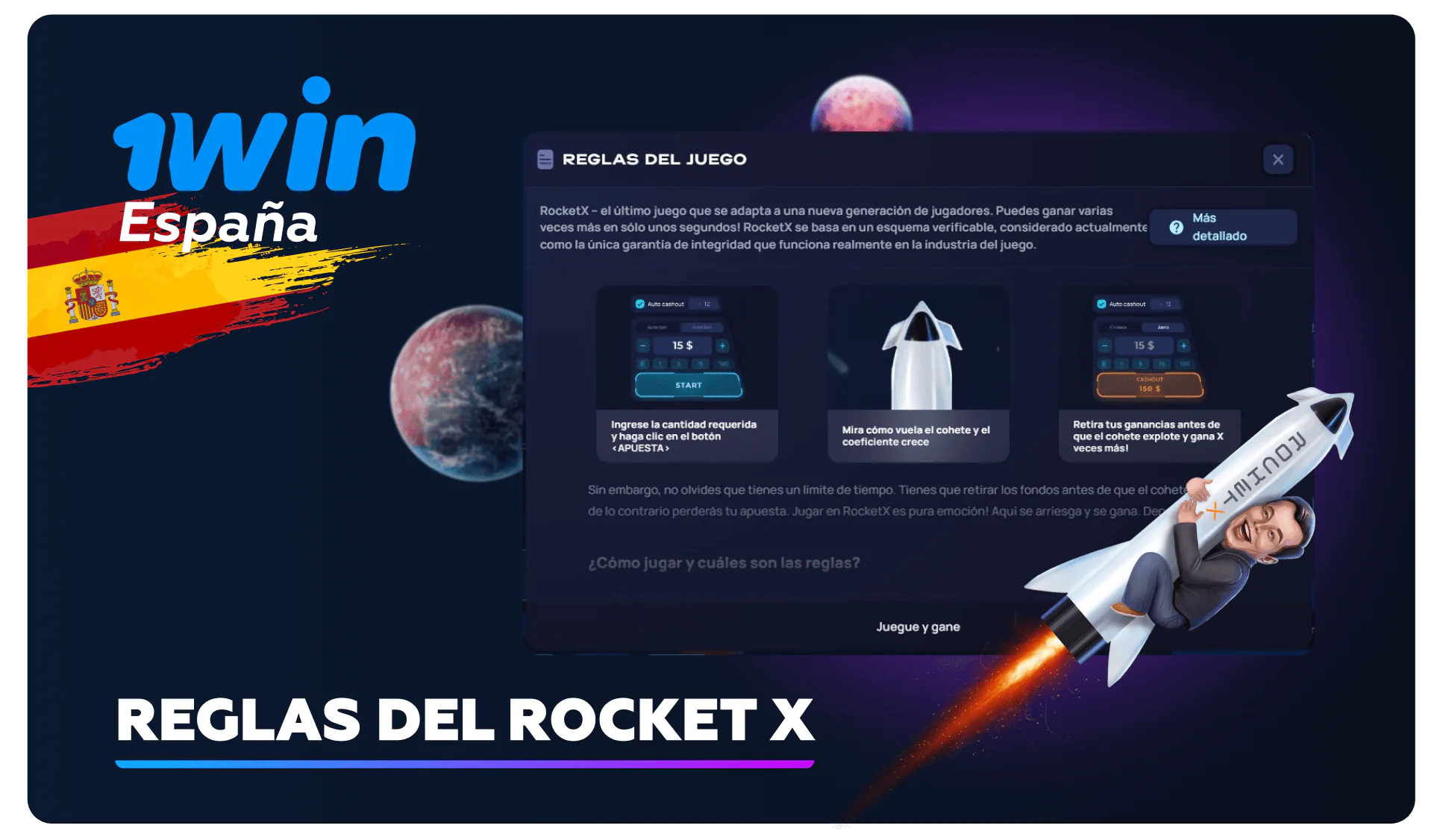 Las reglas del juego Rocket X